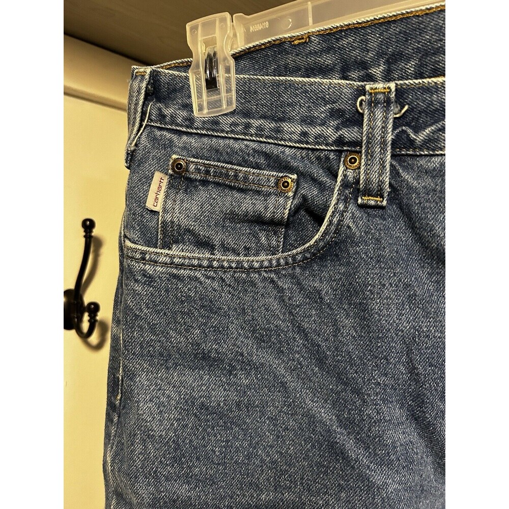 Carhartt Traditional Straight Leg Jeans Men’s 34x32 Blue Jeans - Picture 2 of 8